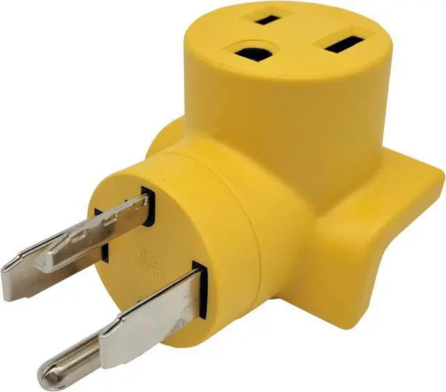 Alt view image 5 of 5 - Parkworld 63159 Welder Adapter NEMA 14-30P to 6-50R One Piece Compact Adapter Output 30amp 250Volt