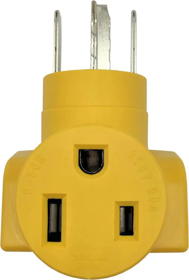 Alt view image 2 of 5 - Parkworld 63159 Welder Adapter NEMA 14-30P to 6-50R One Piece Compact Adapter Output 30amp 250Volt