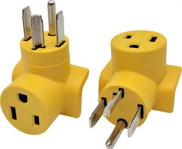 Main image of Parkworld 63159 Welder Adapter NEMA 14-30P to 6-50R One Piece Compact Adapter Output 30amp 250Volt