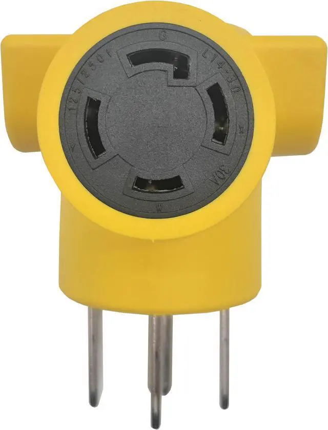 Alt view image 2 of 5 - Parkworld 62893 Camper Adapter NEMA 14-50P to L14-30R One Piece Compact Adapter Output 30amp 250Volt