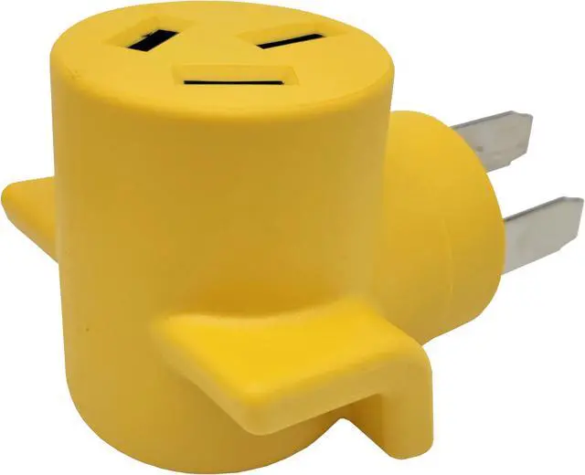 Alt view image 4 of 5 - Parkworld 62862 NEMA 14-50P to 10-50R One Piece Compact Adapter RV to Oven Adaptor Output 50amp 250Volt