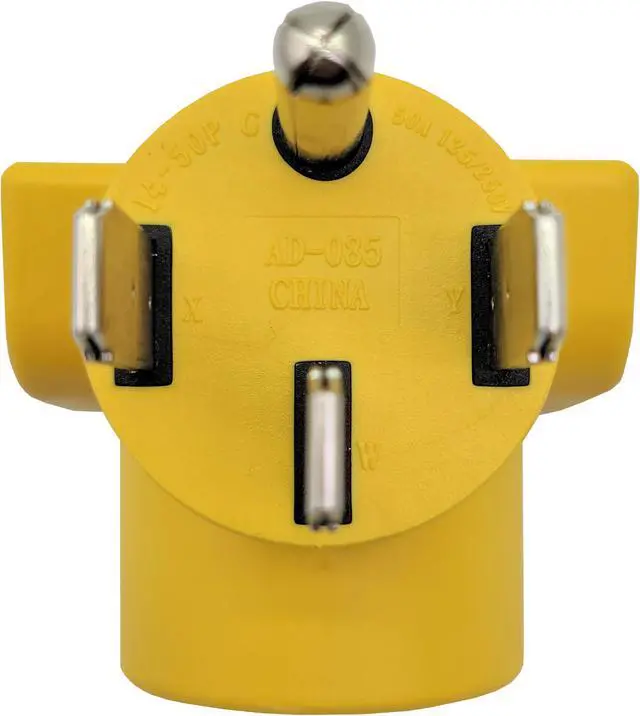 Alt view image 3 of 5 - Parkworld 62862 NEMA 14-50P to 10-50R One Piece Compact Adapter RV to Oven Adaptor Output 50amp 250Volt