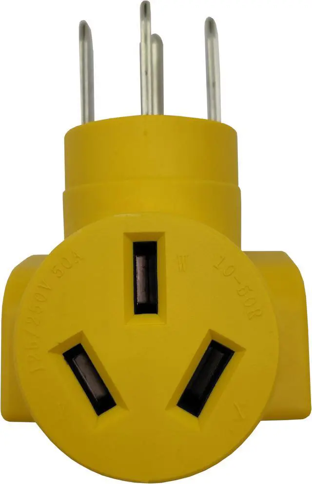Alt view image 2 of 5 - Parkworld 62862 NEMA 14-50P to 10-50R One Piece Compact Adapter RV to Oven Adaptor Output 50amp 250Volt