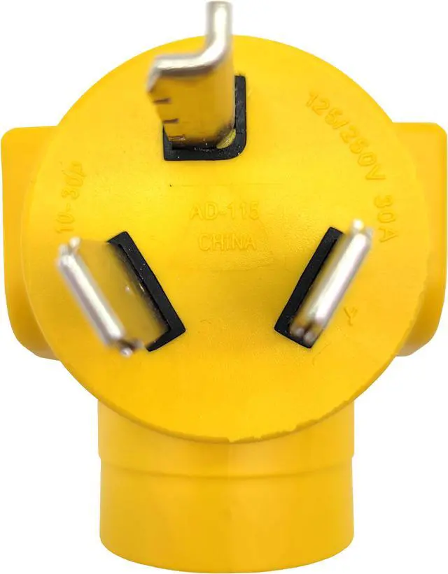 Alt view image 3 of 4 - Parkworld 62992 NEMA 10-30P to 6-20R T-Blade 6-15R One Piece Compact Adapter Dryer to A/C Adaptor Output 20amp 250Volt