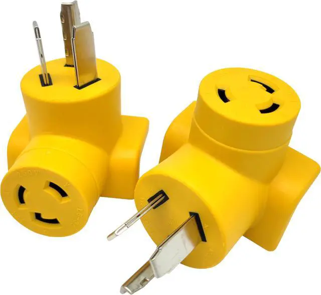 Main image of Parkworld 62985 Dryer 3 Prong Adapter NEMA 10-30P to L6-30R One Piece Compact Adapter, Output 30amp 250volt