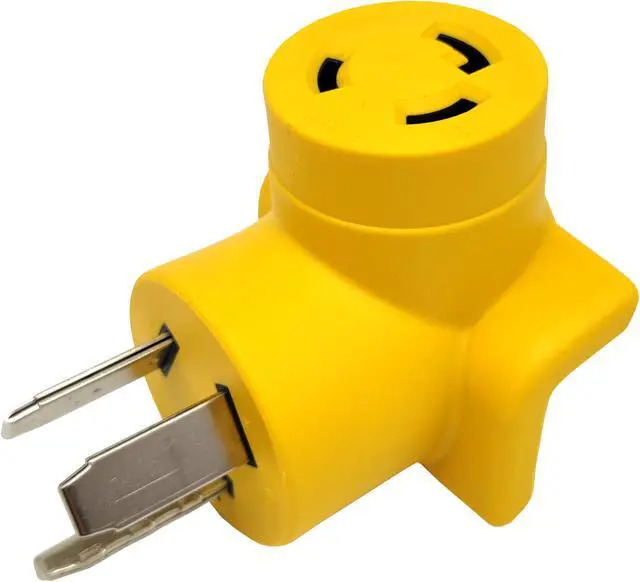 Alt view image 4 of 4 - Parkworld 62985 Dryer 3 Prong Adapter NEMA 10-30P to L6-30R One Piece Compact Adapter, Output 30amp 250volt