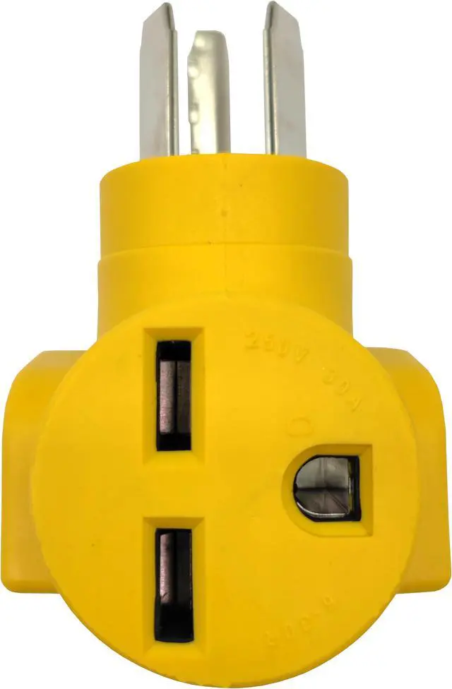 Alt view image 2 of 4 - Parkworld 63005 Dryer 3 Prong Adapter NEMA 10-30P to 6-30R One Piece Compact Adapter, Output 30amp 250volt
