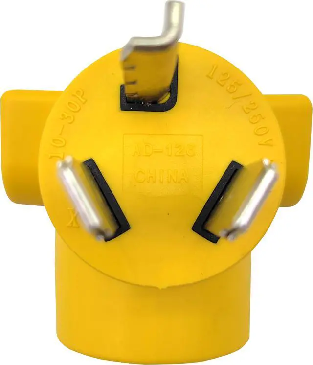 Alt view image 3 of 4 - Parkworld 63005 Dryer 3 Prong Adapter NEMA 10-30P to 6-30R One Piece Compact Adapter, Output 30amp 250volt