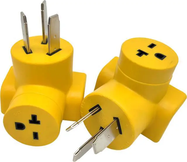 Main image of Parkworld 63074 NEMA 10-50P to 6-20R T-Blade 6-15R One Piece Compact Adapter Stove to A/C Adaptor Output 20amp 250Volt