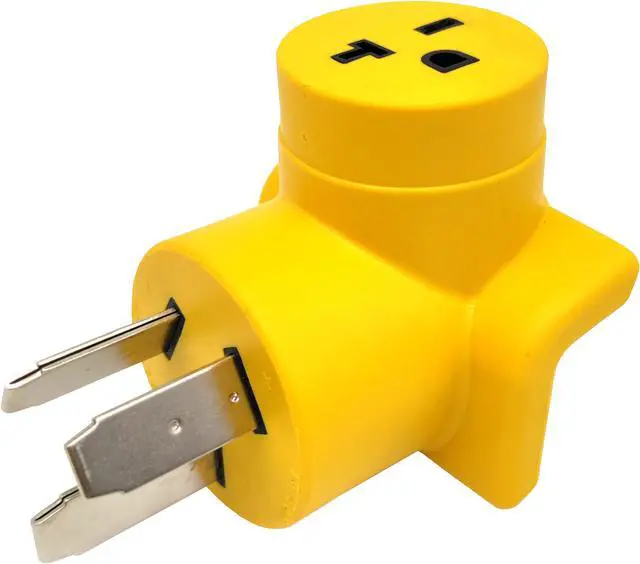 Alt view image 4 of 4 - Parkworld 63074 NEMA 10-50P to 6-20R T-Blade 6-15R One Piece Compact Adapter Stove to A/C Adaptor Output 20amp 250Volt