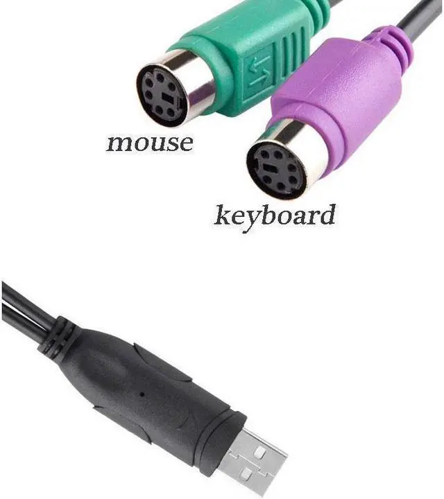 Alt view image 20 of 20 - Monoprice Inc. Ps/2 Keyboard/Mouse To Usb Adapter