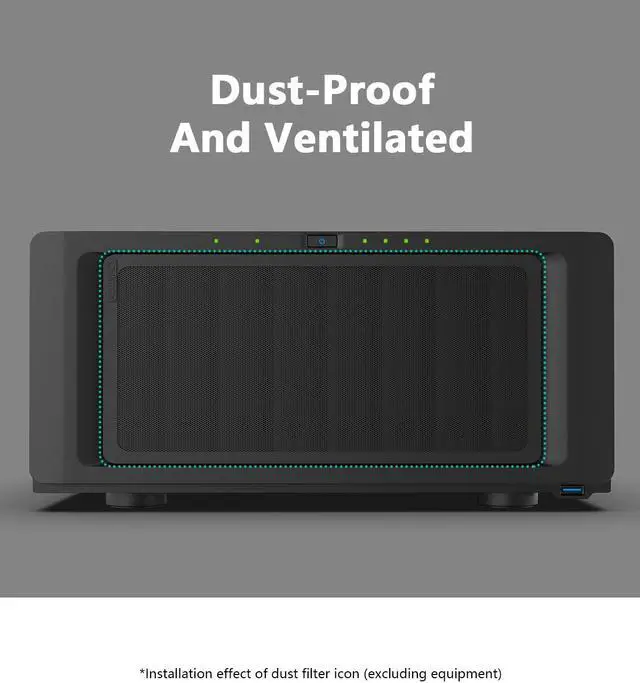 Alt view image 2 of 5 - ADJNPCY Protective case for Synology DiskStation DS1821+ Tower Server DiskStation Manager