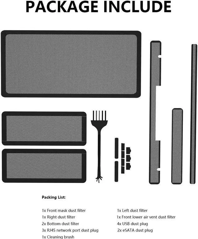 Alt view image 5 of 5 - ADJNPCY Protective case for Synology DiskStation DS1821+ Tower Server DiskStation Manager