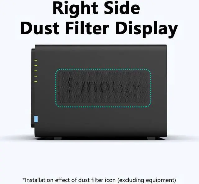 Alt view image 4 of 6 - ADJNPCY Dust Filter Cover for Synology Nas DS916+ DS416 DS416play DS415+ DS415play DS414 DS412+ 4Bay Storage servers