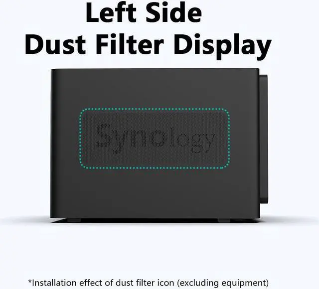 Alt view image 5 of 6 - ADJNPCY Dust Filter Cover for Synology Nas DS916+ DS416 DS416play DS415+ DS415play DS414 DS412+ 4Bay Storage servers