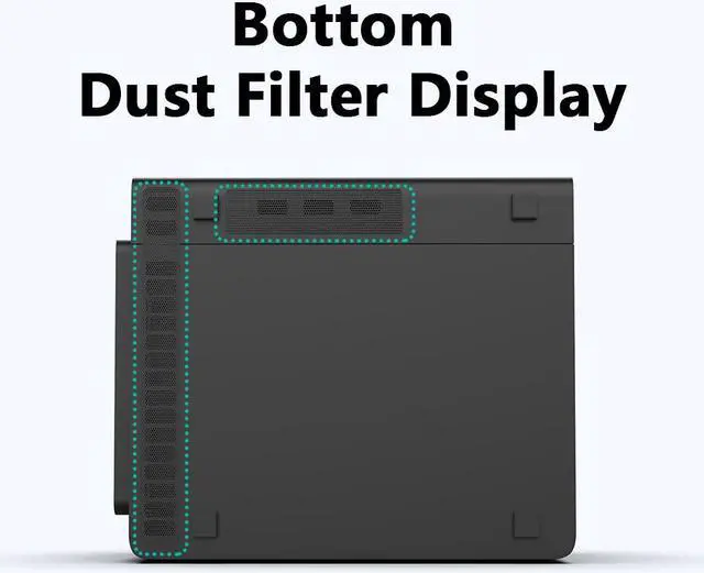 Alt view image 6 of 6 - ADJNPCY Dust Filter Cover for Synology Nas DS916+ DS416 DS416play DS415+ DS415play DS414 DS412+ 4Bay Storage servers