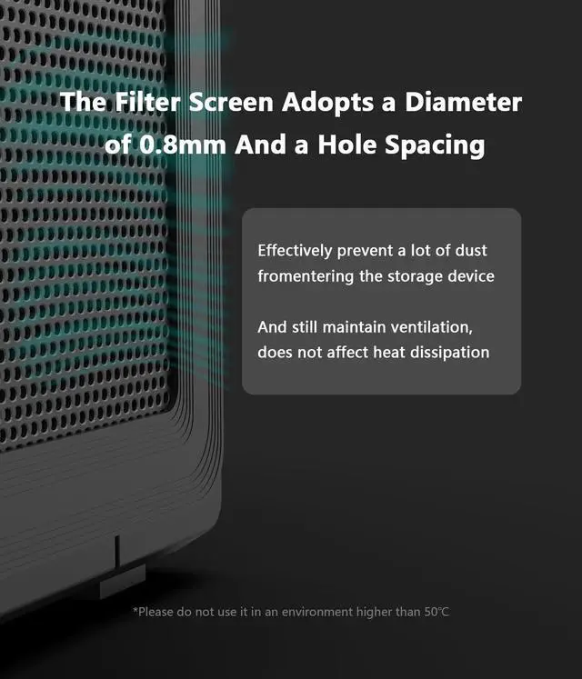 Alt view image 4 of 7 - ADJNPCY Dust Filter Covers for Synology NAS DS923+ DS920+ DS918+ DS418+ DiskStation Manager Tower Server
