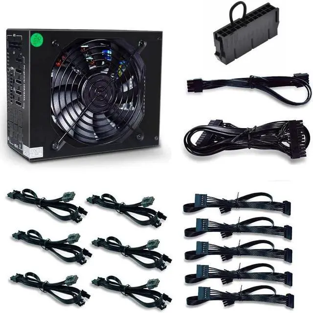 Alt view image 2 of 4 - Bitcoin Merch® - 1600W 110V US Fully Modular ATX Mining Power Supply