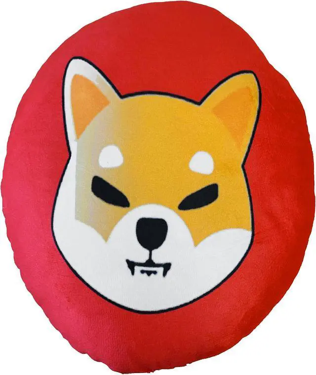 Main image of Red/Orange Shiba Inu (SHIB) Stuffed Plush Pillow Cryptocurrency Crypto Currency Decoration