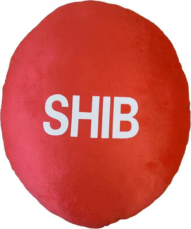 Alt view image 2 of 2 - Red/Orange Shiba Inu (SHIB) Stuffed Plush Pillow Cryptocurrency Crypto Currency Decoration