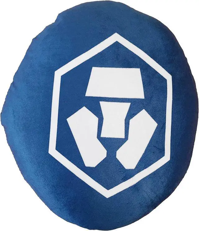 Main image of Blue Cronos (CRO)  Stuffed Plush Pillow Cryptocurrency Crypto Currency Decoration