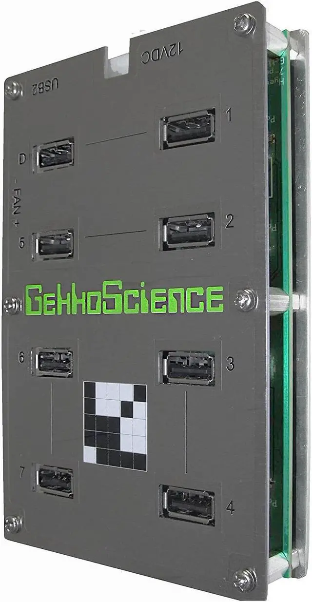 Main image of Gekkoscience 8 Port USB Hub 2.0 for Compac F USB Miners