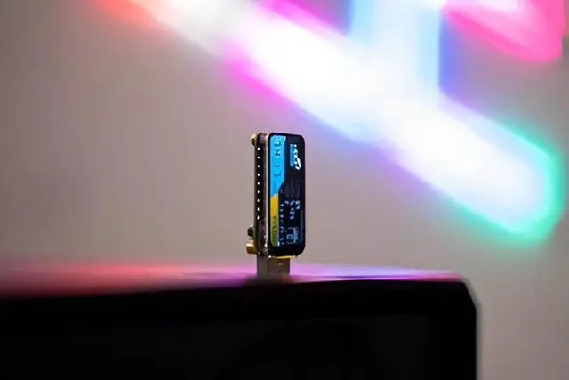 Alt view image 2 of 3 - Bitcoin Merch® NerdMiner 2 - Large screen USB Solo Miner with WiFi