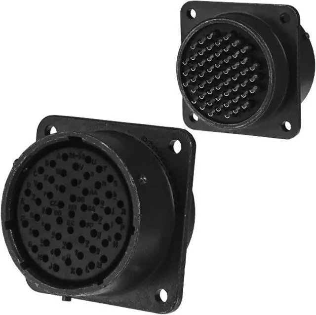 Main image of Amphenol Aerospace Circular MIL Spec Connector 55P Sz 22 Box Mount Socket Receptacle.  55 Position Circular Connector Receptacle, Female Sockets Solder Cup PT02A-22-55S