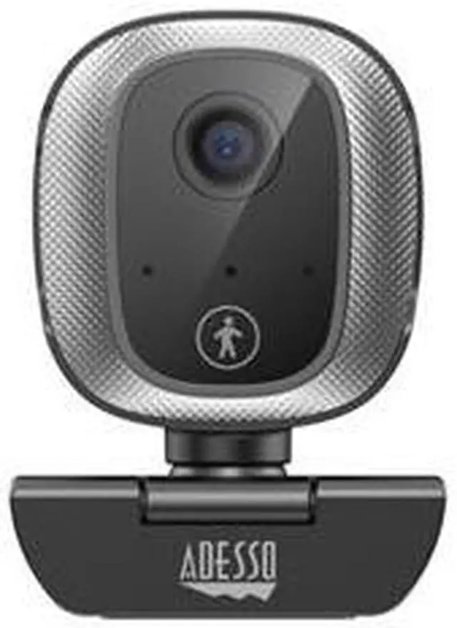 Alt view image 7 of 13 - Adesso CyberTrack M1 1080P HD H.264 Fixed Focus USB Webcam with 305° Motion Tracking, Built-in Microphone, and Tripod Mount