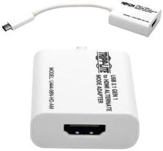 Alt view image 19 of 20 - Tripp Lite USB C to HDMI Video Adapter Converter 4K M/F USB Type C to HDMI (U444-06N-HD-AM)