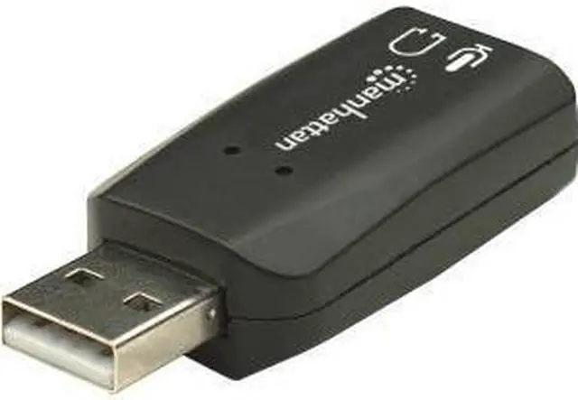 Alt view image 20 of 20 - MANHATTAN HI-SPEED USB 2.0 3-D SOUND ADAPTER IMPROVES AUDIO ACCESS AND PERFORMAN