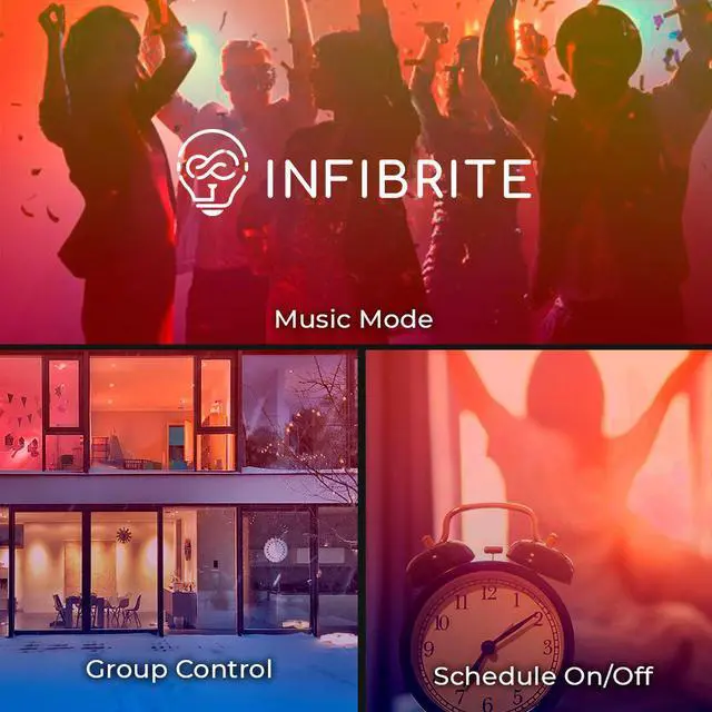 Alt view image 6 of 7 - Infibrite 4 Inch Wi-Fi Smart 9W 810LM Thin Recessed LED Ceiling Light, Dimmable, Works w/ Alexa/Google, Wet Rated (6 Pack)