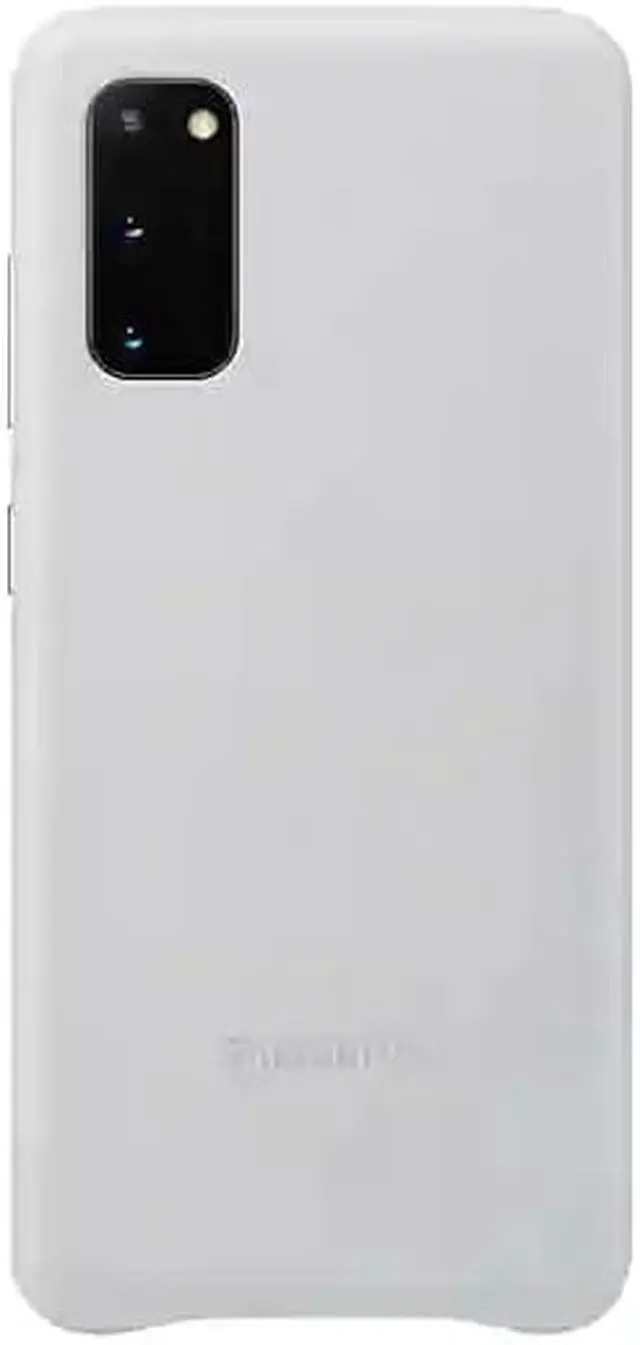 Alt view image 4 of 7 - Samsung Genuine Leather Cover For Galaxy S20 Case S20 5G Silver EF-VG980LSEGUS