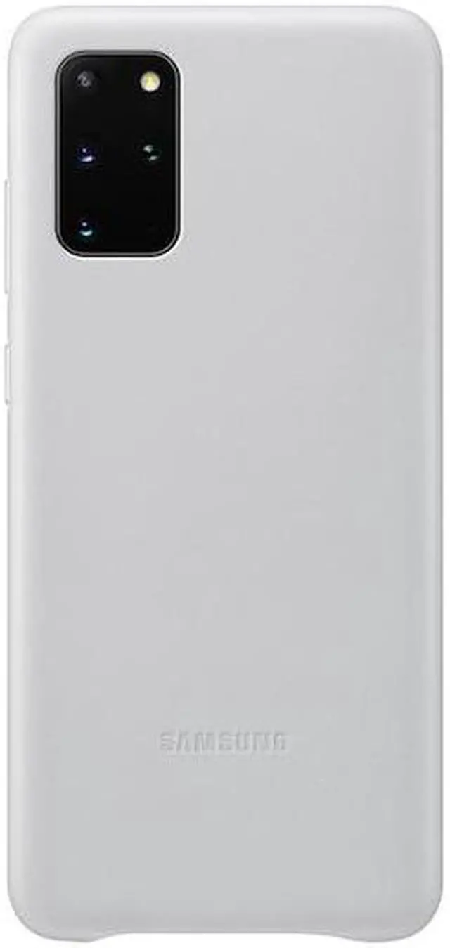 Main image of galaxy s20 plus 5g leather cover silver