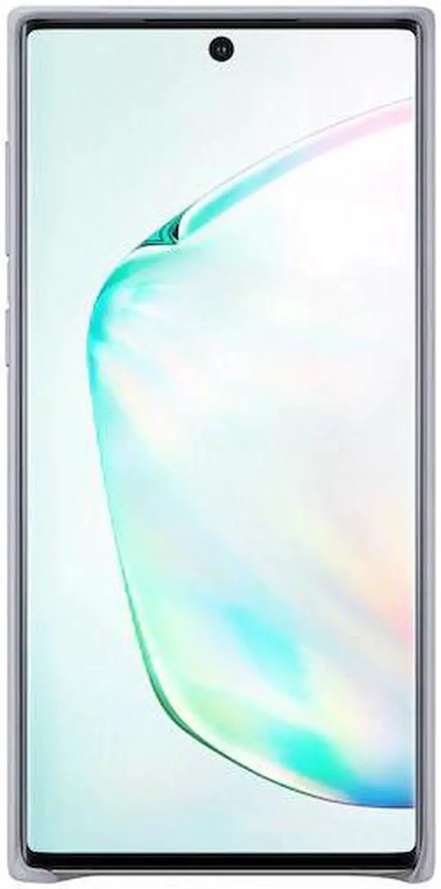 Alt view image 2 of 4 - galaxy note10 leather back cover silver