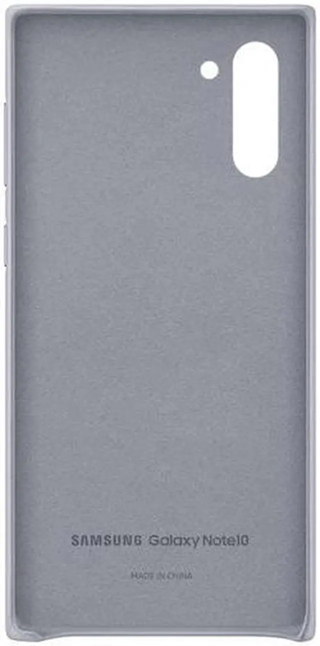 Alt view image 4 of 4 - galaxy note10 leather back cover silver