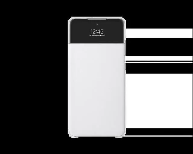 Main image of galaxy a52 5g s view wallet cover white