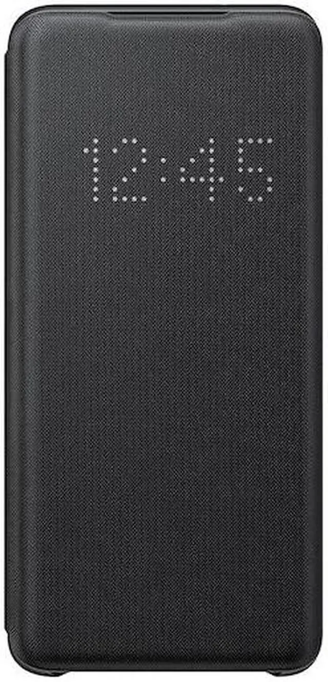 Main image of galaxy s20 5g led wallet cover black