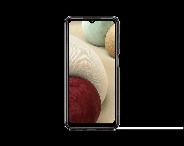 Main image of galaxy a12 soft clear cover black