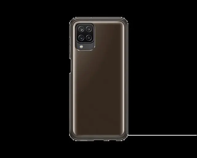 Alt view image 2 of 4 - galaxy a12 soft clear cover black