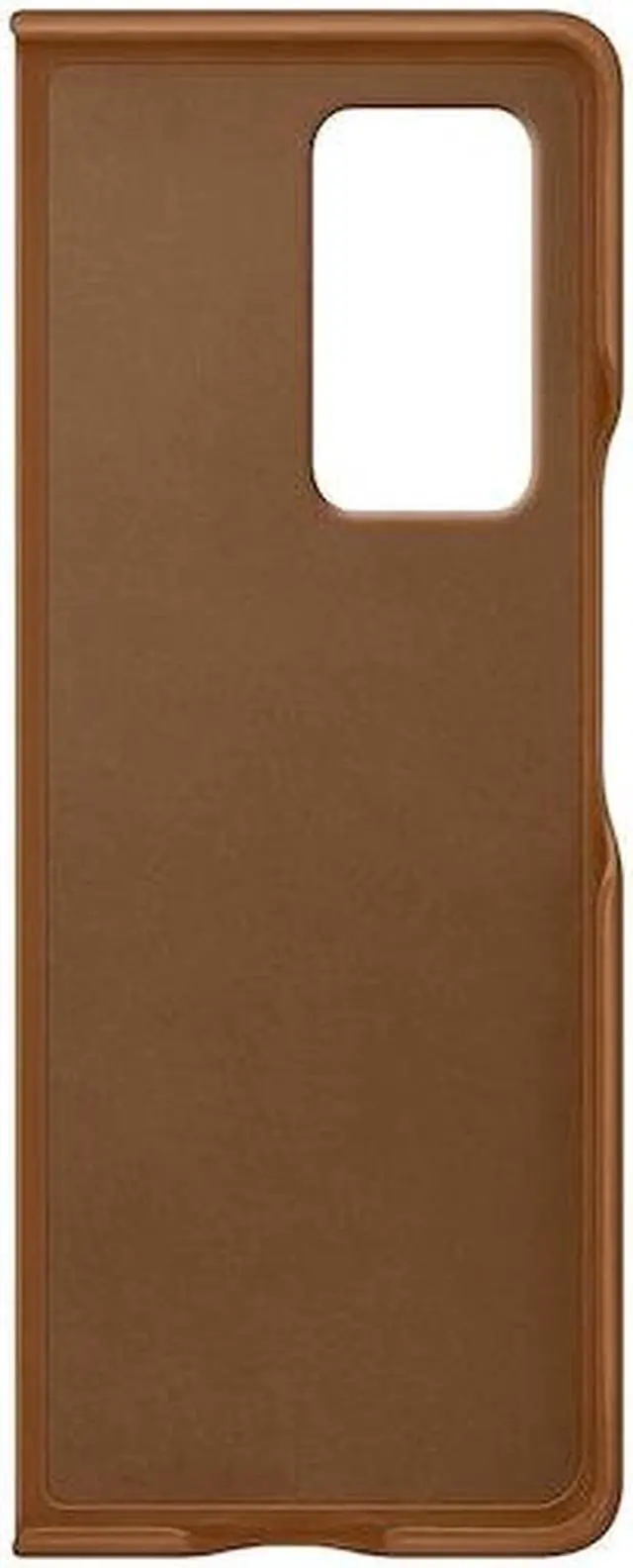 Alt view image 4 of 4 - galaxy z fold2 5g leather cover brown