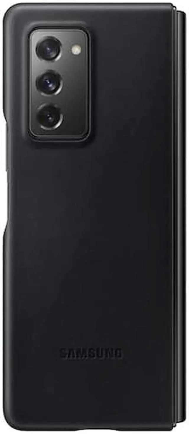 Alt view image 3 of 5 - Galaxy Z Fold2 5G Leather Cover, Black