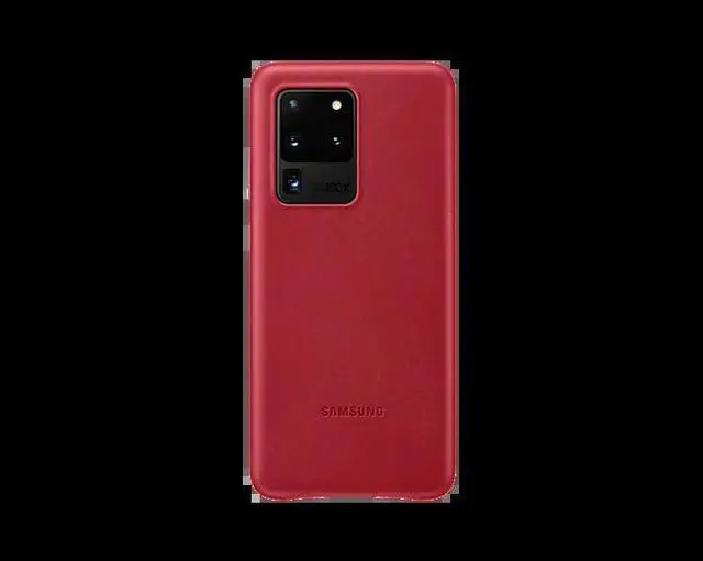 Main image of Galaxy S20 Ultra 5G Leather Cover, Red