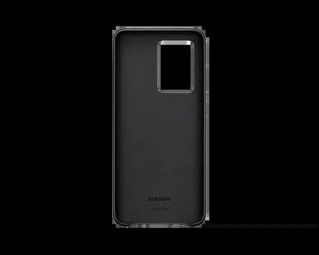 Alt view image 3 of 3 - Galaxy S20 Ultra 5G Leather Cover, Black