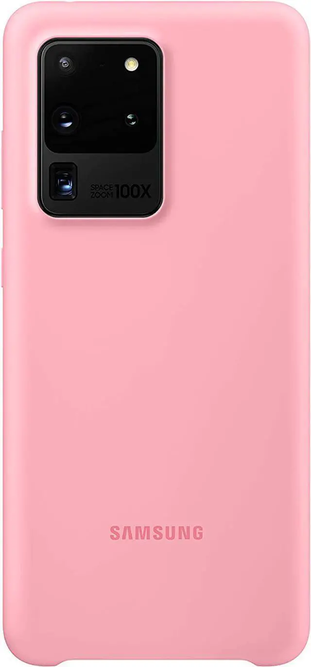 Main image of Samsung Silicone Cover EF-PG988 - Back cover for cell phone - silicone - pink - for Galaxy S20 Ultra, S20 Ultra 5G