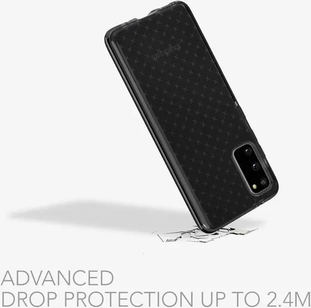 Alt view image 4 of 9 - tech21 Evo Check for Samsung Galaxy S20+ (Plus) 5G Phone Case - Hygienically Clean Germ Fighting Antimicrobial Properties with 12ft Drop Protection, Black -T21-7678