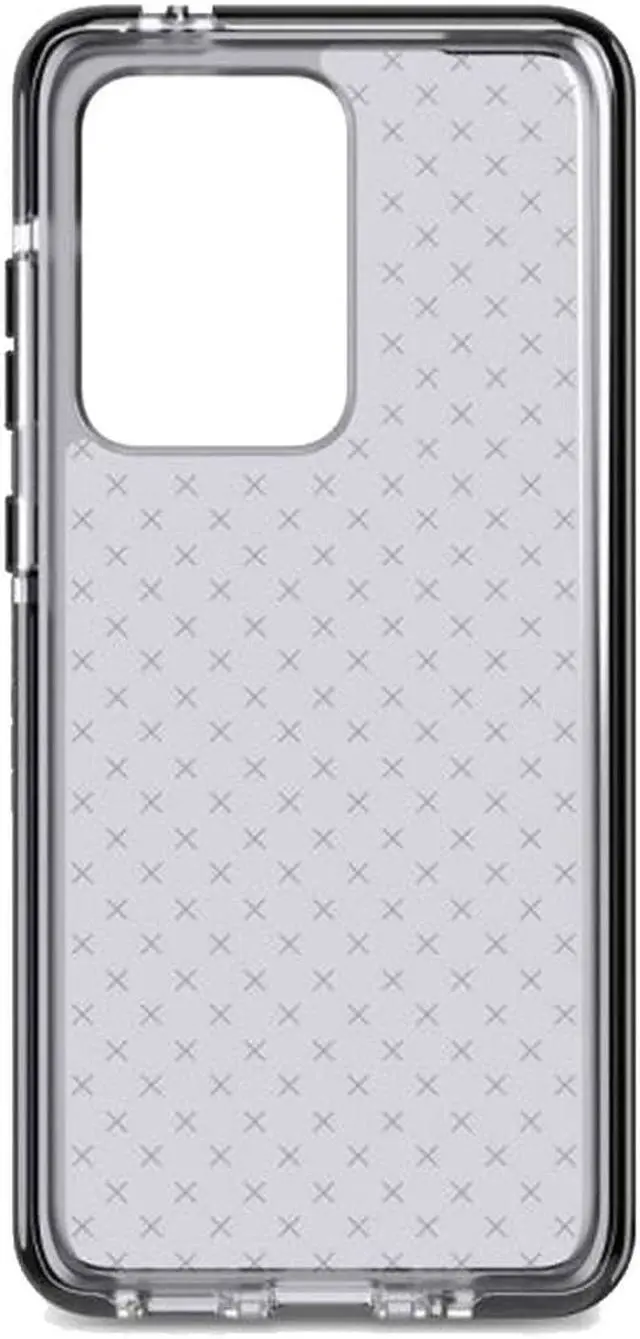 Alt view image 2 of 3 - tech21 Evo Check for Samsung Galaxy S20 Ultra 5G Phone Case - Hygienically Clean Germ Fighting Antimicrobial Properties with 12ft Drop Protection, Black, Clear -T21-7701