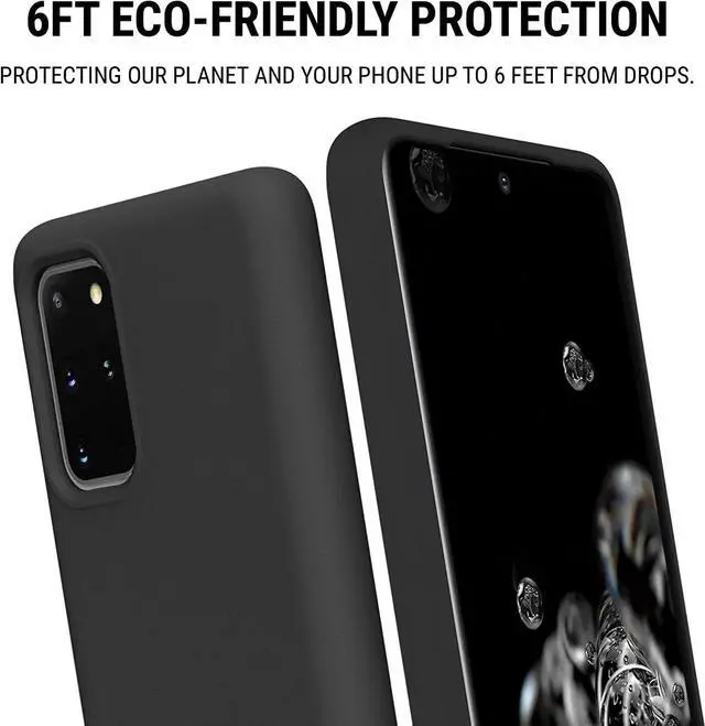 Alt view image 3 of 5 - Incipio Organicore Biodegradable Case for Samsung Galaxy S20+ (Plus) - Black -SA-1047-BLK-V