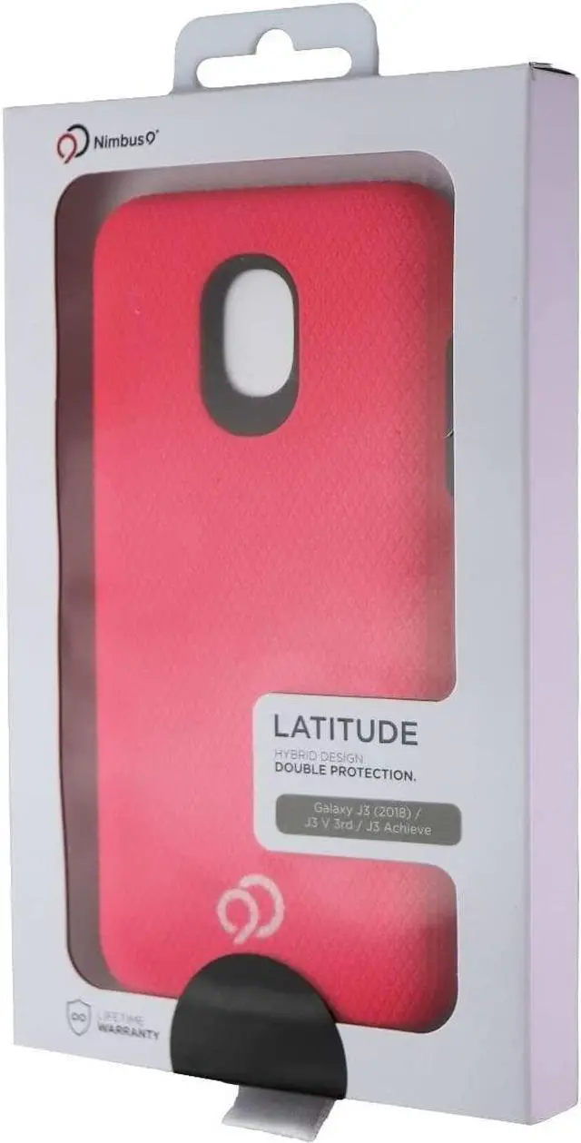 Main image of Nimbus 9 Latitude Series Hybrid Case for Galaxy J3 (2018) - Hot Pink