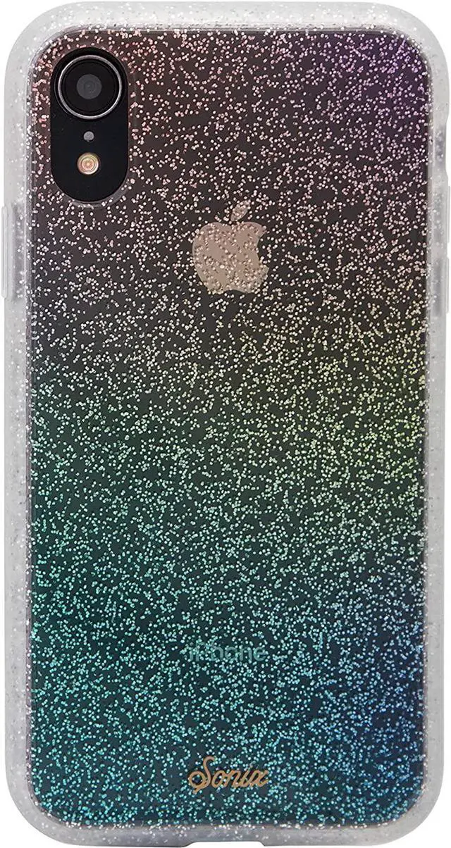 Main image of Sonix Clear Coat Glitter Rainbow Case For iPhone XR